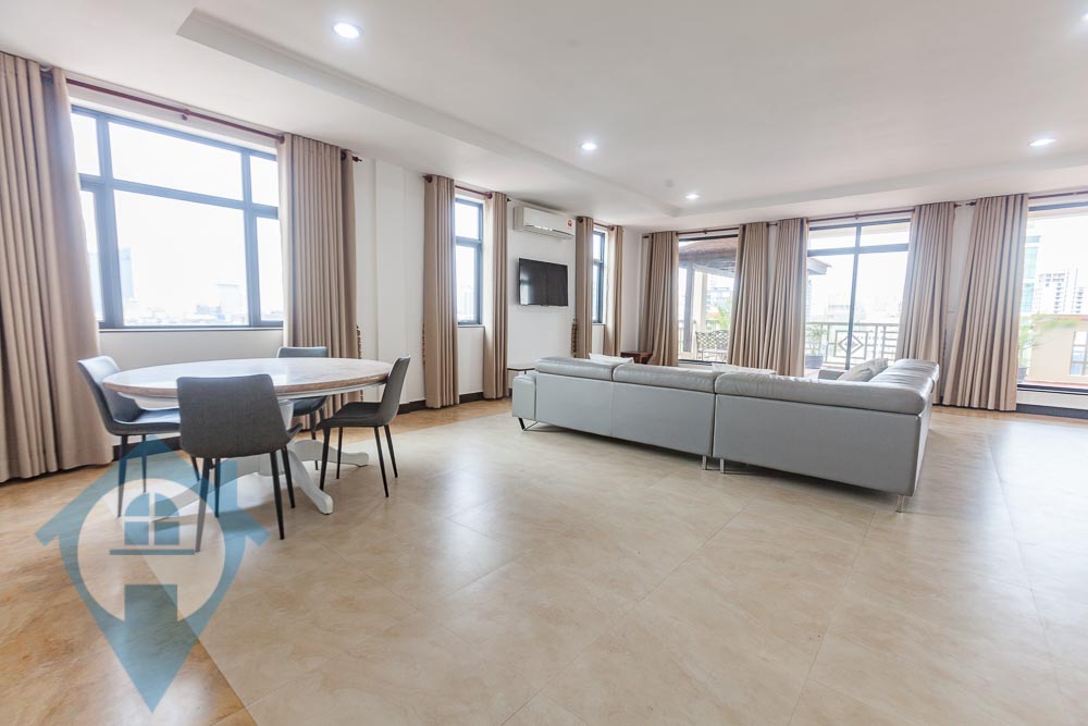 ''Large Terrace 3 Bedroom Penthouse in 7 Makara | Phnom Penh Real Estate''